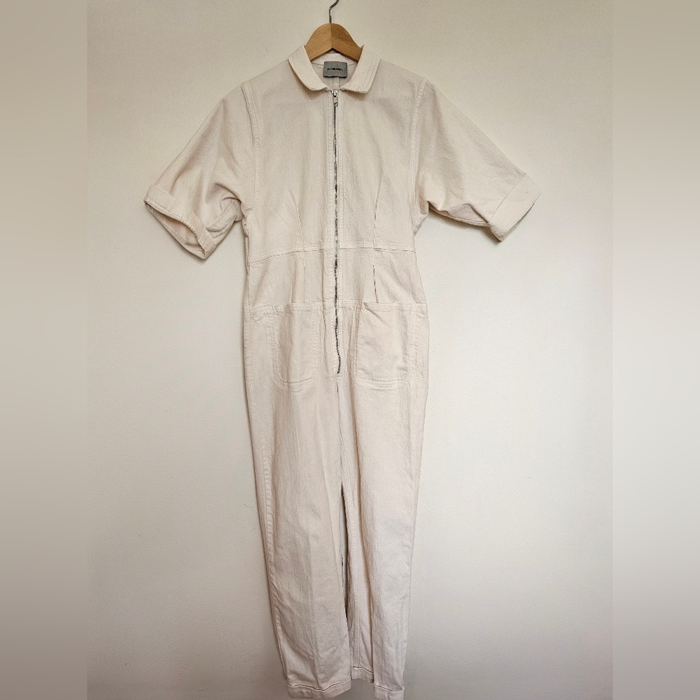 Rachel Comey Cream Zip Front Jumpsuit Size 0